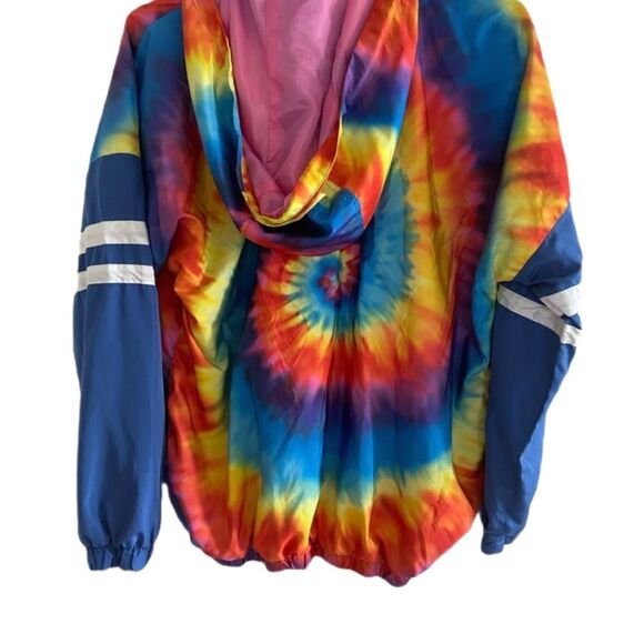 Rue 21 rainbow tie dye windbreaker - Picture 2 of 8